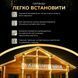 Бахрома уличная 750 LED 25 метров от сети, Теплый белый 25MWY фото 4