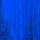 Штора роса USB, 3х2 метра, 200 LED, Синий 0093 фото 1