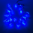 Конский хвост USB, 300 LED, 8 режимов, пульт ДУ, 10 нитей, 3 метра, Синий 0103 фото