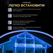 Бахрома уличная 100 LED 3 метра от сети, Синий 3MWBL фото 5