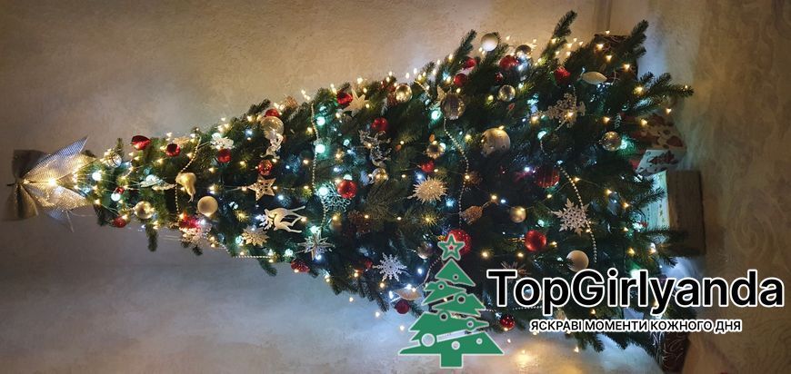 Кінський хвіст USB, 200 LED, 8 режимів, пульт ДУ, 10 ниток, 2 метри, Холодний білий 0044 фото