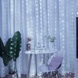 Штора Роса Люкс (силиконовая оболочка) с крючками, 3х3 метра, 300 LED, Холодный белый 0092 фото