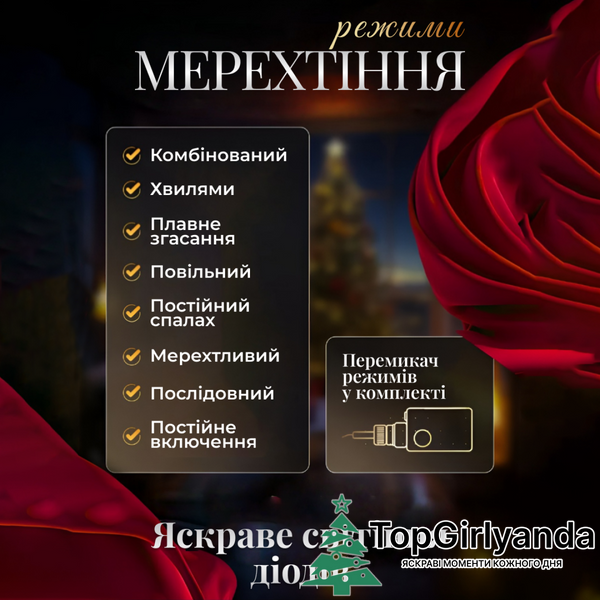 Звездопад, 144 LED, от сети, 8 режимов, Теплый белый 0064 фото